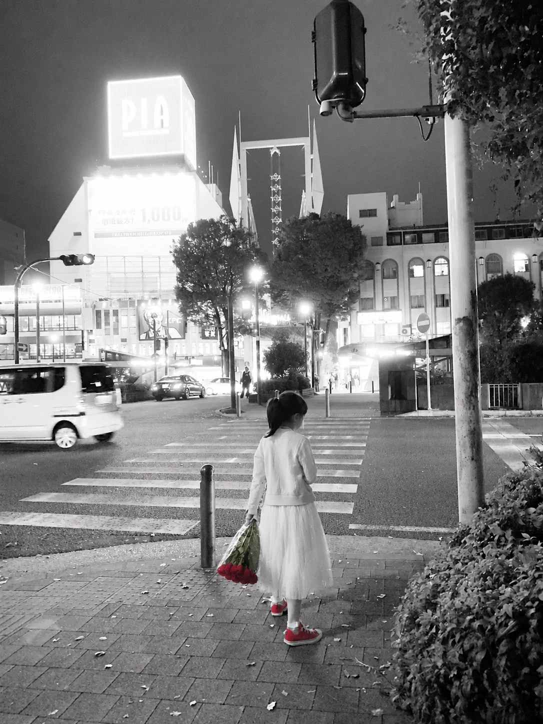 靴を履いた少女