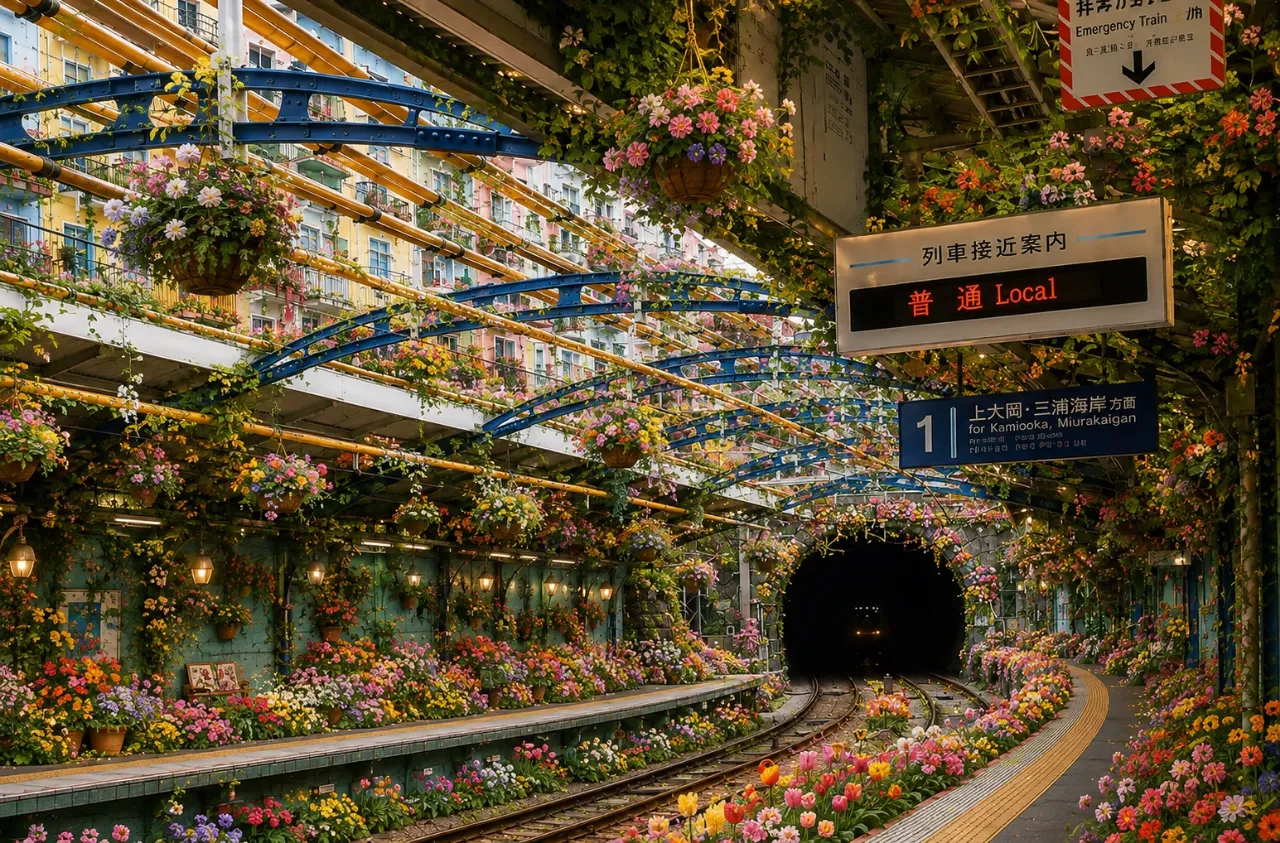 蜂が怖い駅